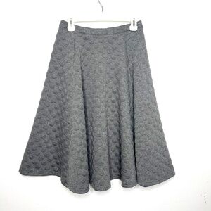 J by J.O.A gray polka dot midi skirt. Full circle skirt. Small